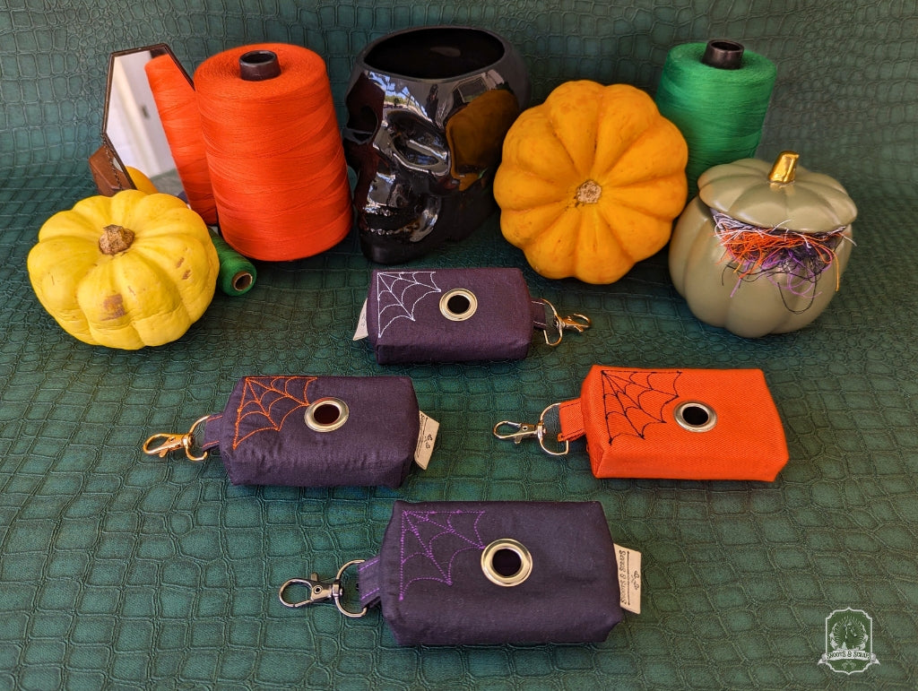 Mini | Poo Bag Holders | Spiderwebs