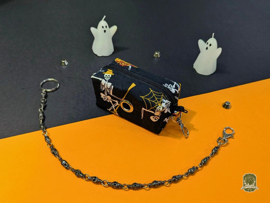 Deluxe | Poo Bag Holder | Pumpkin Skeletons
