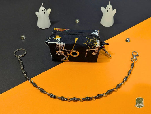 Deluxe | Poo Bag Holder | Pumpkin Skeletons