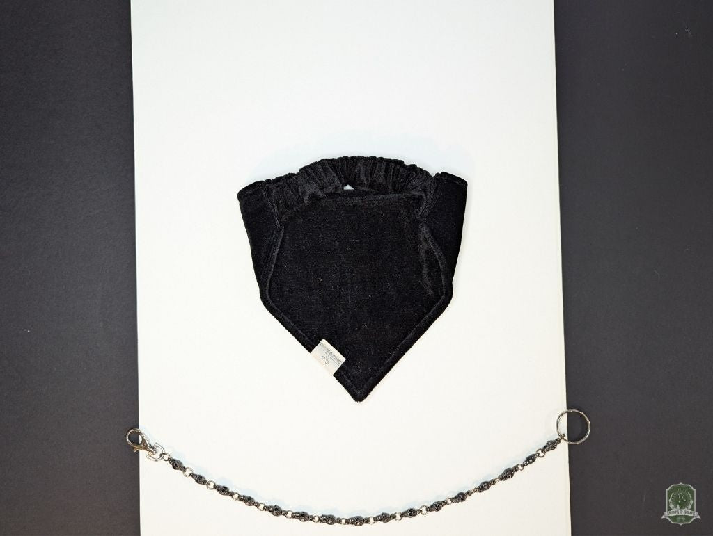 Black Velvet | Elastic Dog Bandana