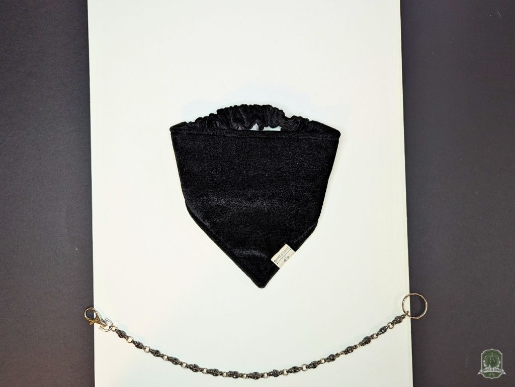 Black Velvet | Elastic Dog Bandana