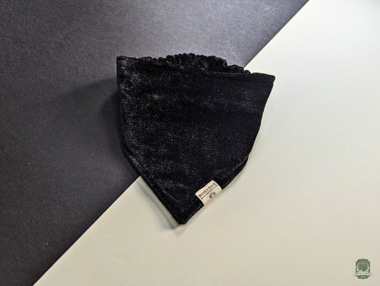 Black Velvet | Elastic Dog Bandana