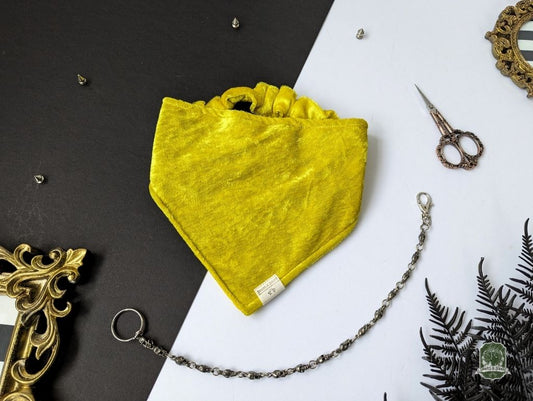 Golden Velvet | Elastic Dog Bandana