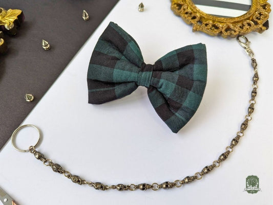 Green & Black Tartan | Pet Bow Tie