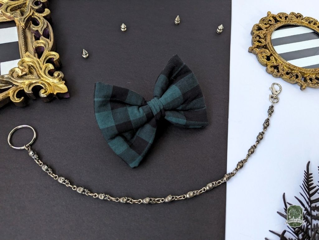 Green & Black Tartan | Pet Bow Tie