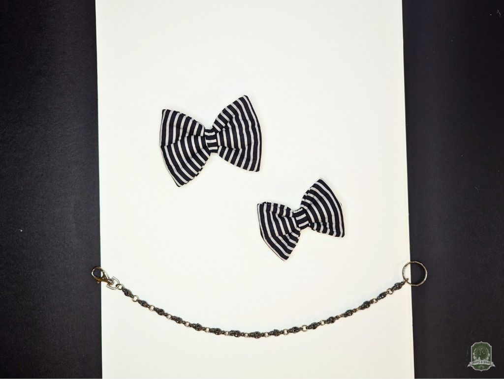 Humbug Black & White Stripes | Pet Bow Tie