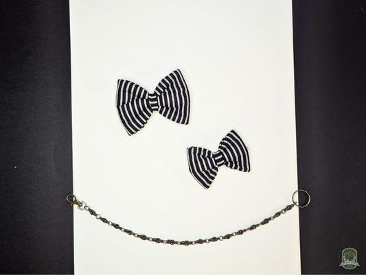 Jack Skelly | Black & White Stripes | Pet Bow Tie