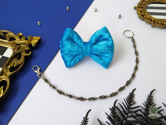 Ice Blue Velvet | Pet Bow Tie