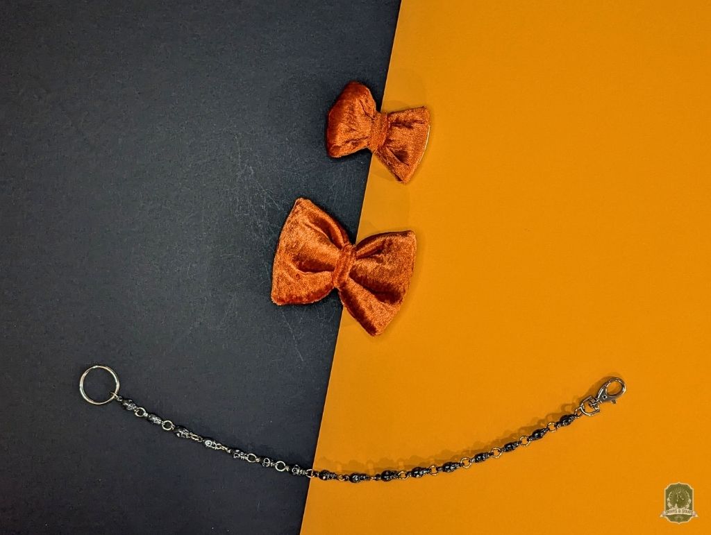 Orange Velvet | Pet Bow Tie
