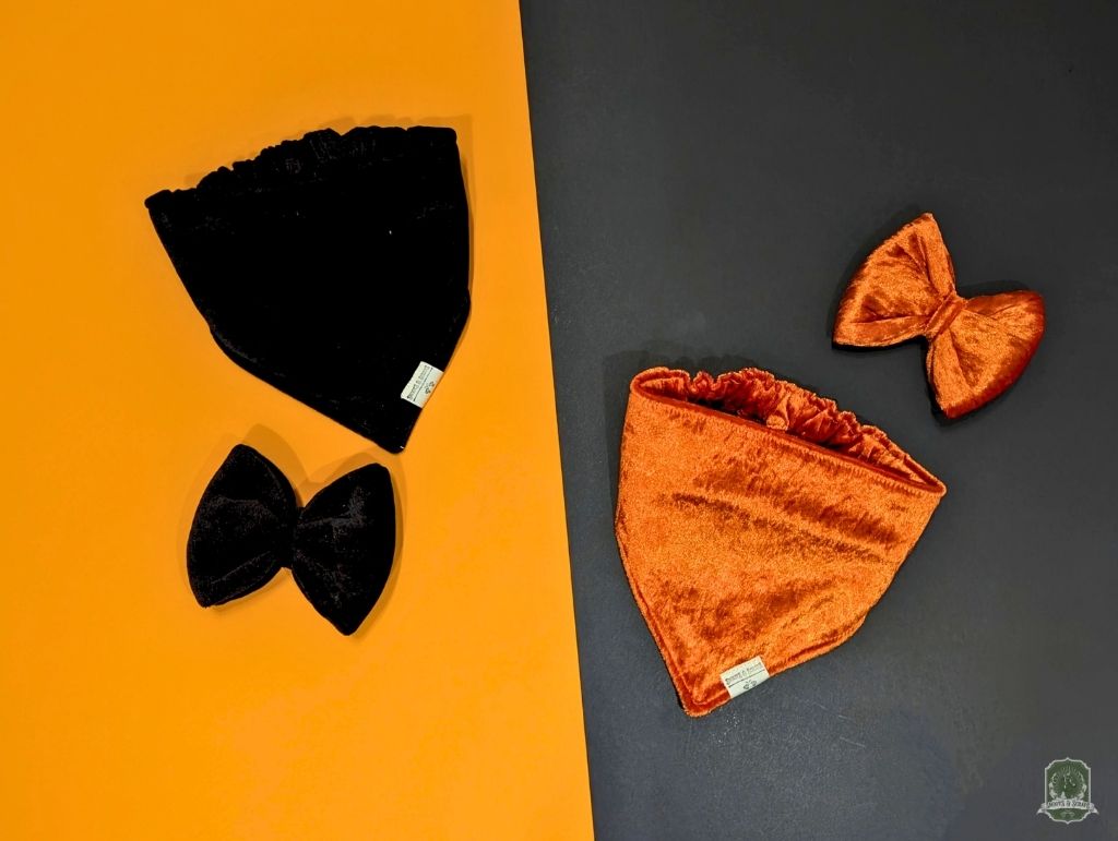 Black Velvet | Elastic Dog Bandana