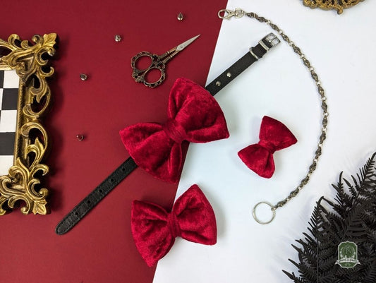 Red Berry Velvet | Pet Bow Tie
