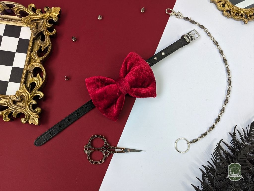 Red Berry Velvet | Pet Bow Tie