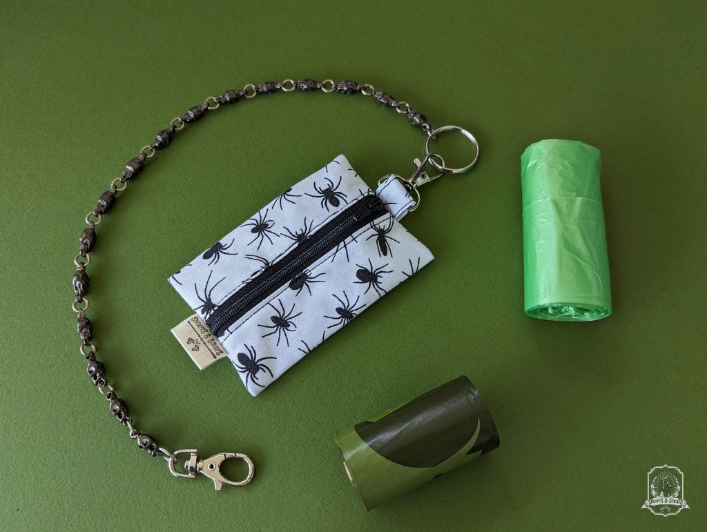 Flat | Poo Bag Holder | Spiders