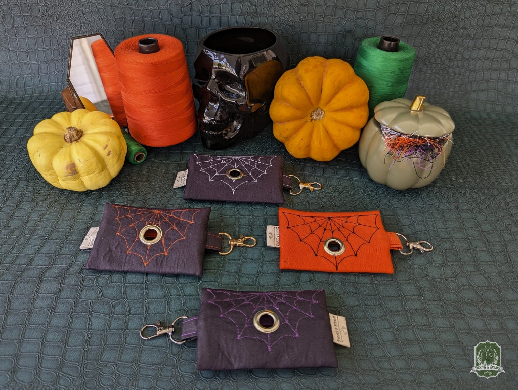 Flat | Poo Bag Holders | Spiderwebs