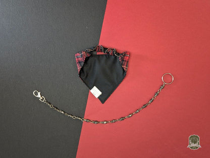 Red Cherry Tartan | Elastic Dog Bandana