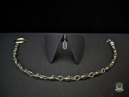 Black & Razorblade | Cat Collar with Charm