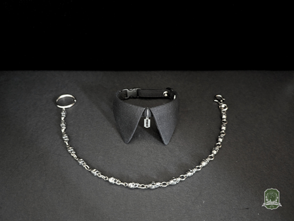 Black & Razorblade | Cat Collar with Charm