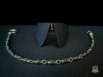 Black Ring | Cat Collar with Charm