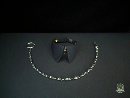 Black Ring | Cat Collar with Charm