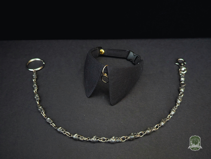 Black Ring | Cat Collar with Charm
