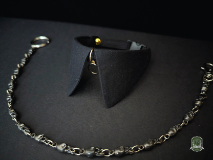 Black Ring | Cat Collar with Charm