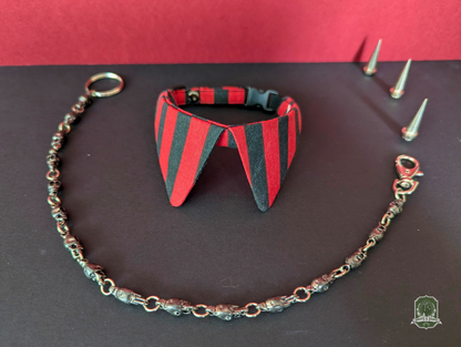 Red & Black Stripes | Cat Collar