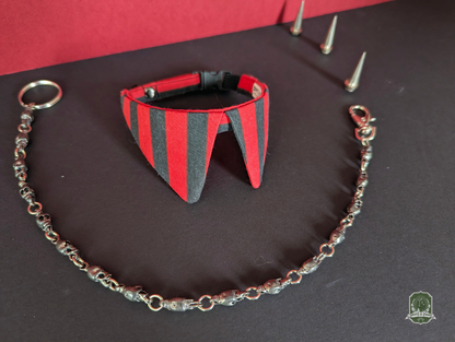 Red & Black Stripes | Cat Collar