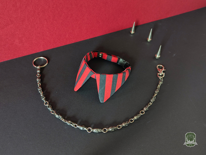 Red & Black Stripes | Cat Collar