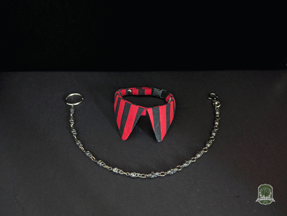Red & Black Stripes | Cat Collar