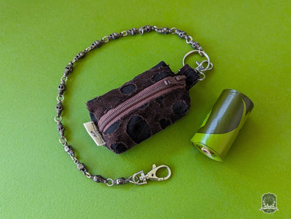 Mini | Poo Bag Holder | Ragged Brown