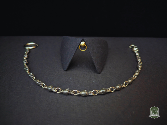 Pure Black with O-Ring Studs | Cat Collar