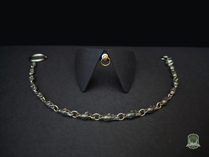 Pure Black with O-Ring Studs | Cat Collar