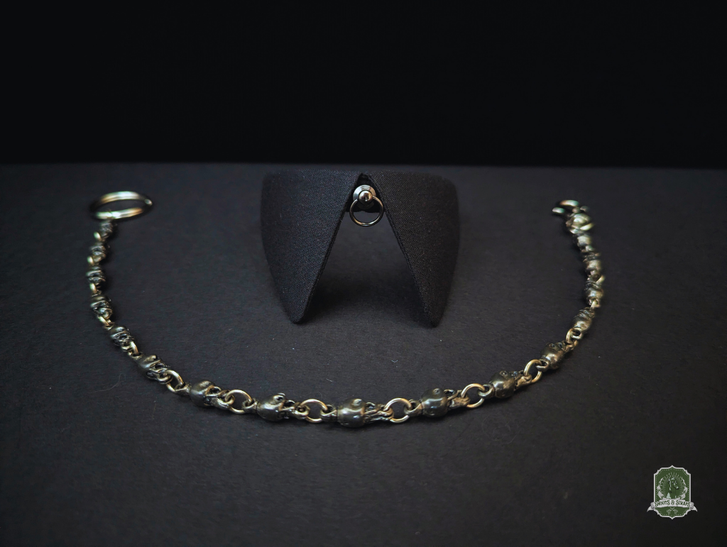 Pure Black with O-Ring Studs | Cat Collar