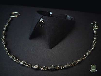 Pure Black with O-Ring Studs | Cat Collar