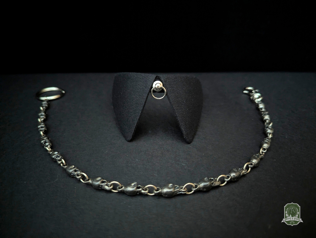 Pure Black with O-Ring Studs | Cat Collar