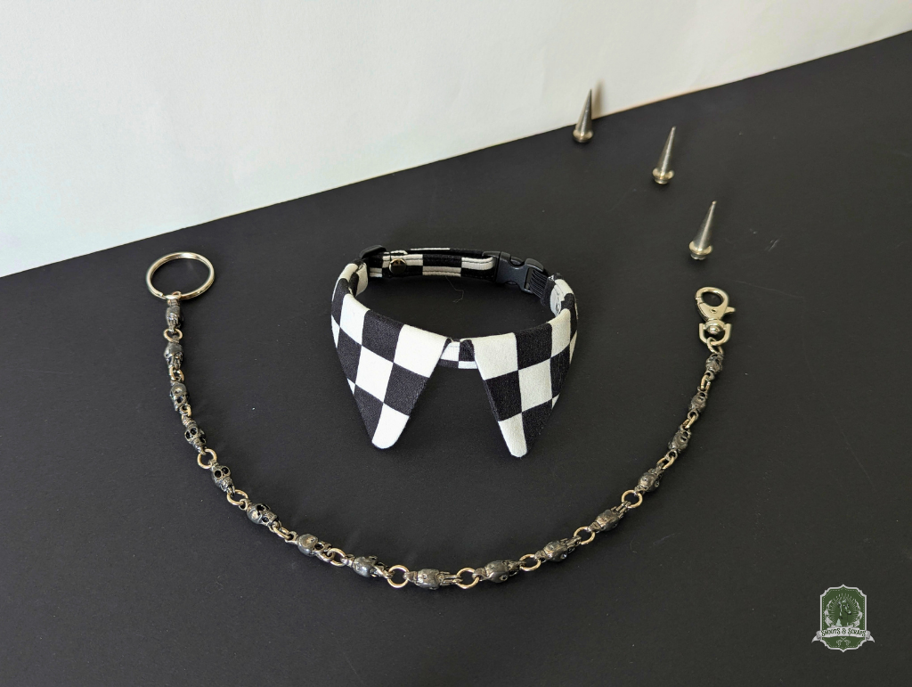 Black & White Checkerboard | Cat Collar