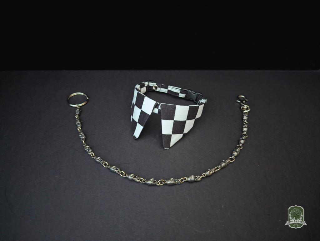 Black & White Checkerboard | Cat Collar