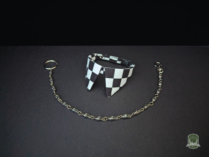 Black & White Checkerboard | Cat Collar