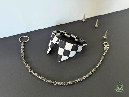 Black & White Checkerboard | Cat Collar