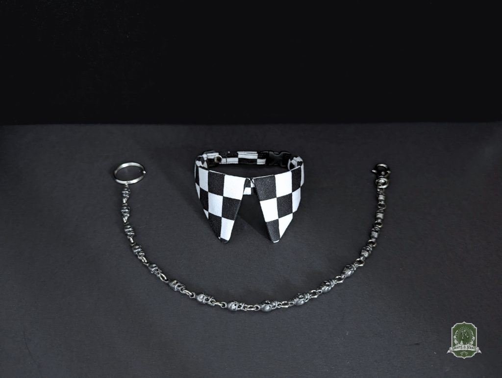 Black & White Checkerboard | Cat Collar