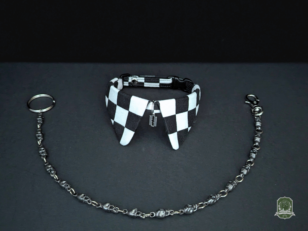 Black & White Checkerboard | Cat Collar