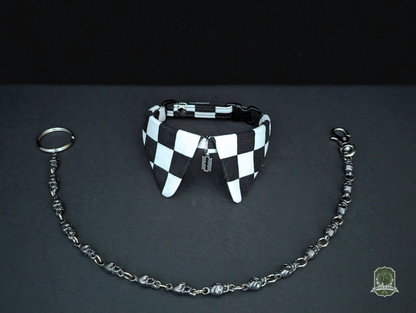 Black & White Checkerboard | Cat Collar