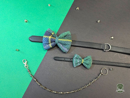 Green & Blue Plaid | Pet Bow Tie