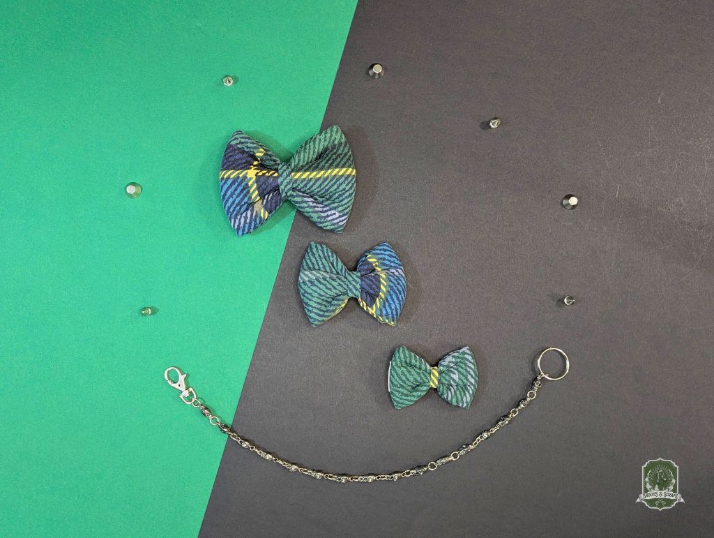 Green & Blue Plaid | Pet Bow Tie