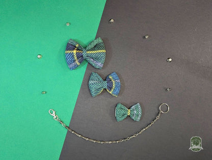 Green & Blue Plaid | Pet Bow Tie