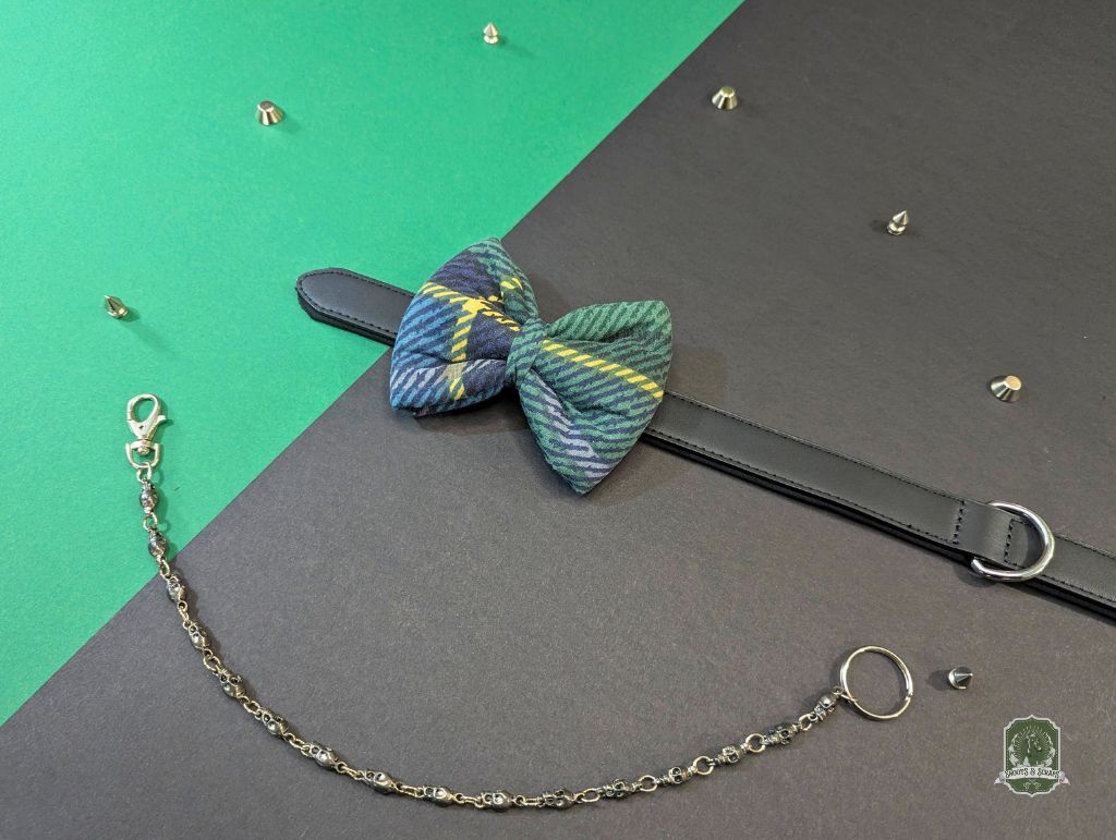 Green & Blue Plaid | Pet Bow Tie