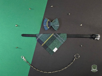 Green & Blue Plaid | Pet Bow Tie