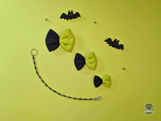 Lime Green & Black | Pet Bow Tie