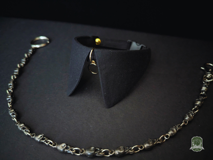 Pure Black | Cat Collar with Pendant Charm
