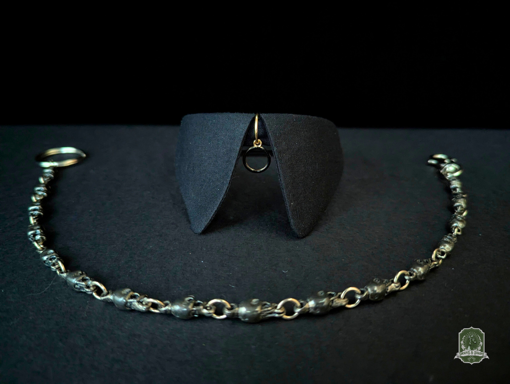 Pure Black | Cat Collar with Pendant Charm